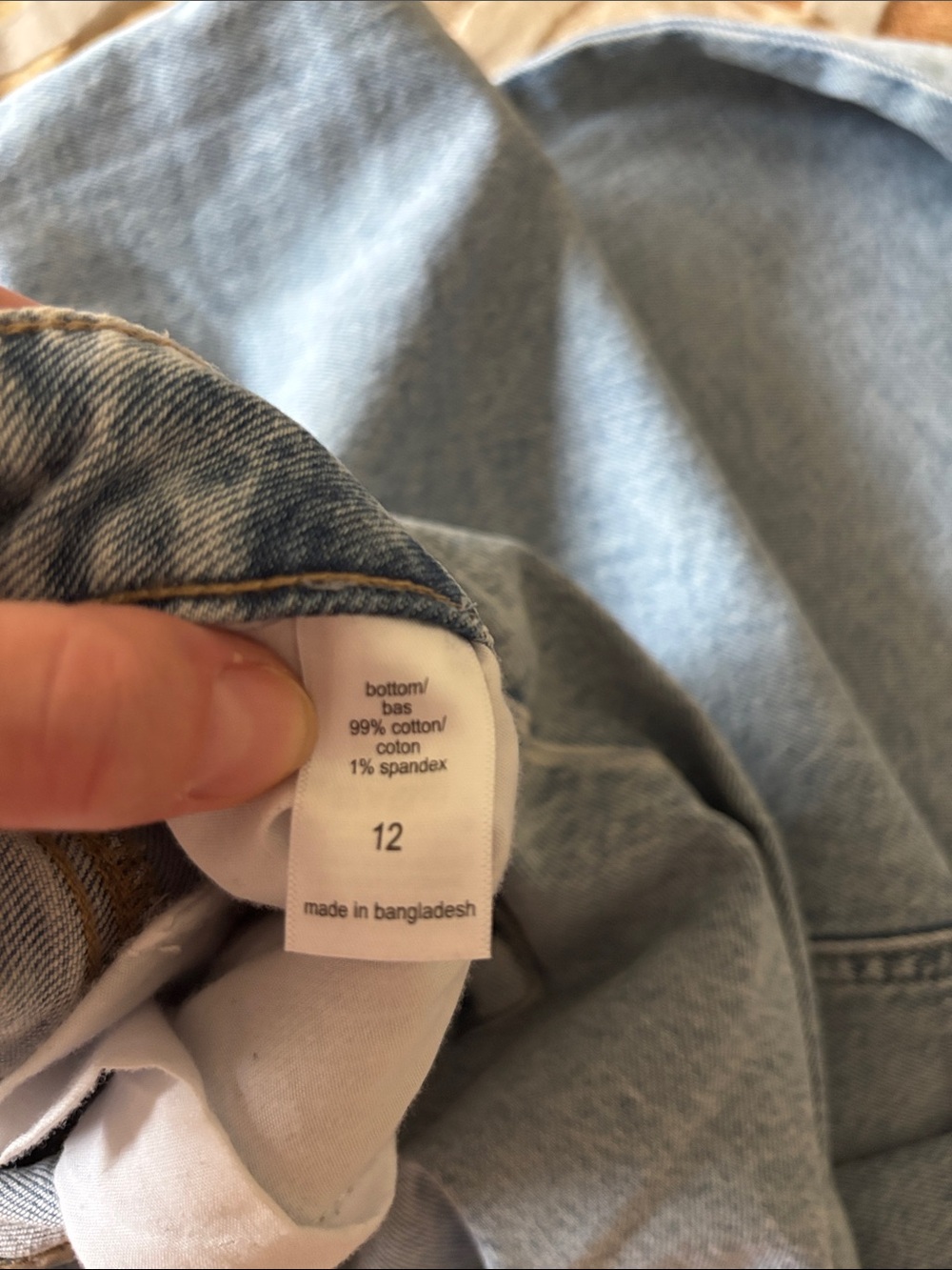 NWT-long denim shirt, 12 - Picture 6 of 6
